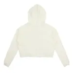 Glory Girl Multi Color Crop Hoodie (Swiss White)