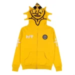 Yellow Glo Gang Zip Up Hoodie