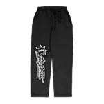 Glo Gang Records Straight Leg Sweatpants Black