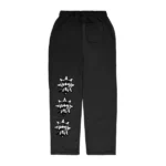 Glo Gang Records Straight Leg Sweatpants Black